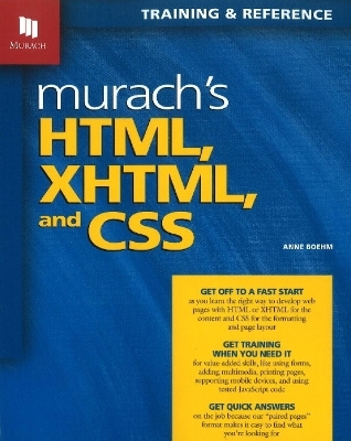 Murach's HTML, XHTML & CSS - Anne Boehm