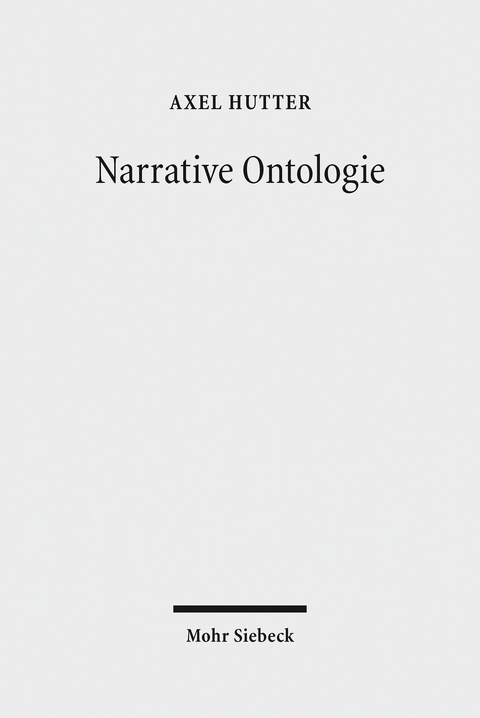 Narrative Ontologie -  Axel Hutter