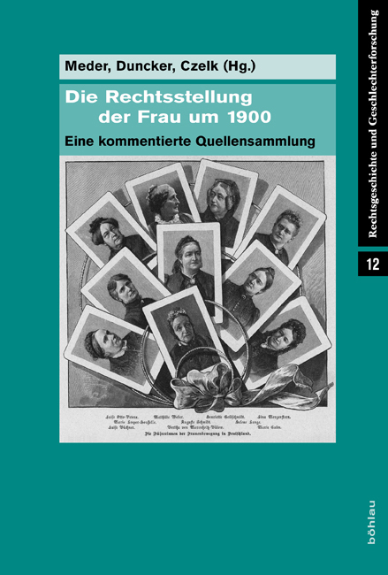 Die Rechtsstellung der Frau um 1900 - 