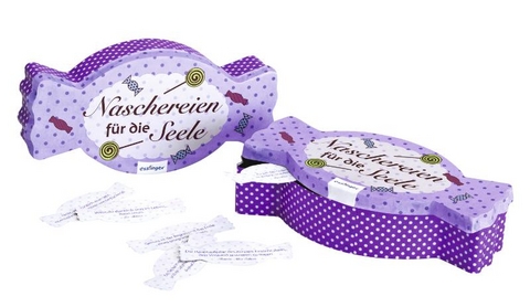 Naschereien f&uuml;r die Seele - 100 K&auml;rtchen mit W&uuml;nschen und Spr&uuml;chen, VE 4