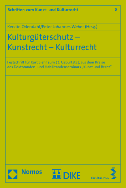 Kulturg&uuml;terschutz - Kunstrecht - Kulturrecht - 