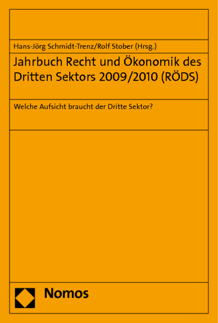 Jahrbuch Recht und &Ouml;konomik des Dritten Sektors 2009/2010 (R&Ouml;DS) - 