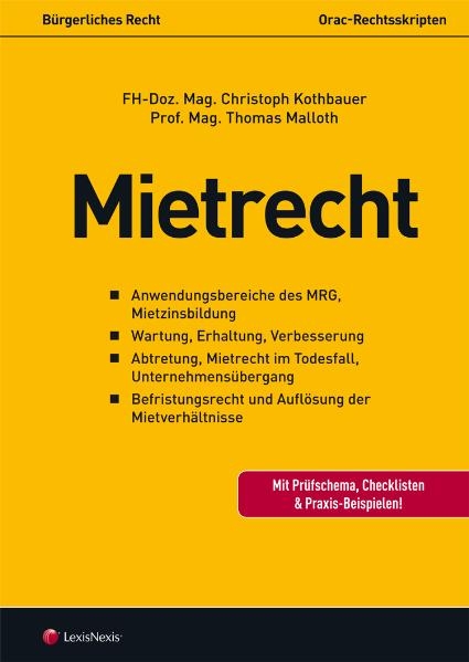 B&uuml;rgerliches Recht - Mietrecht - Christoph Kothbauer, Thomas Malloth