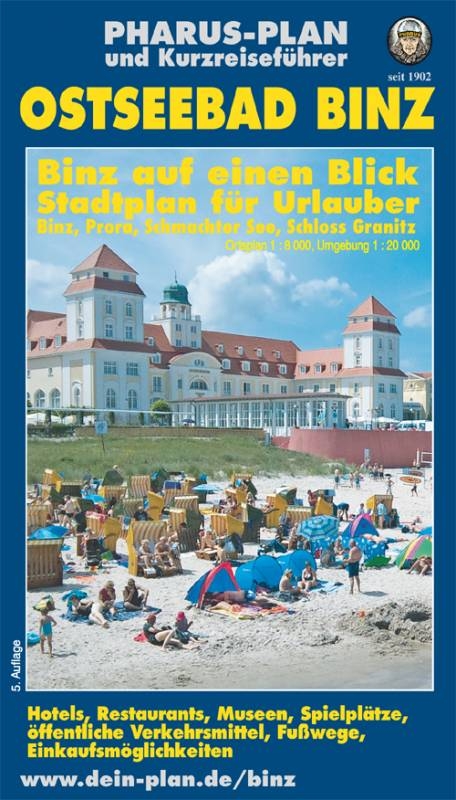 Pharus-Plan und Kurzreisef&uuml;hrer Ostseebad Binz - 