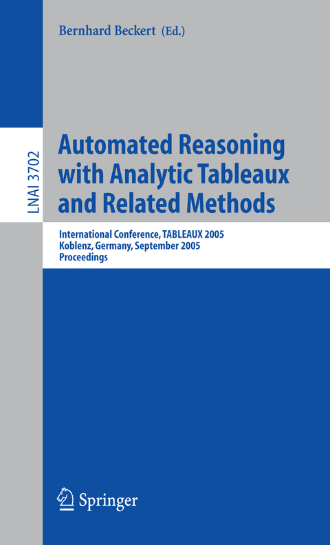 Automated Reasoning with Analytic Tableaux and Related Methods - 