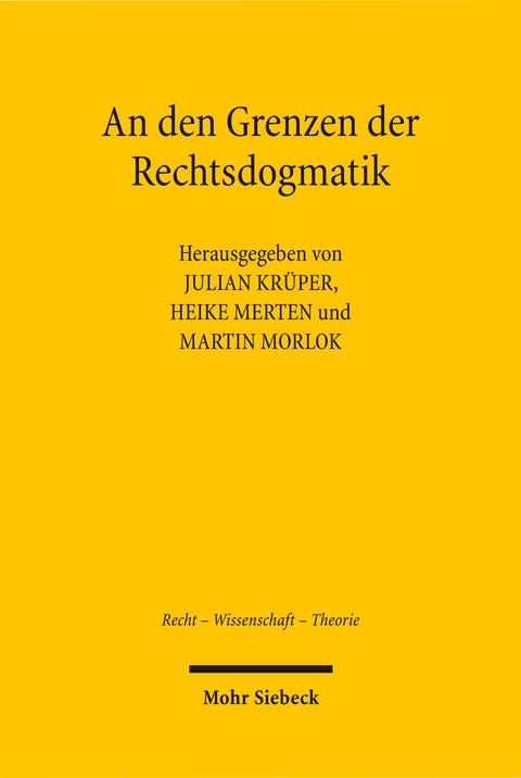 An den Grenzen der Rechtsdogmatik - 