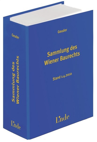 Sammlung des Wiener Baurechts - Heinrich Geuder