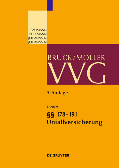 VVG / &sect;&sect; 178-191; Allgemeine Unfallversicherungsbedingungen 2008 - 