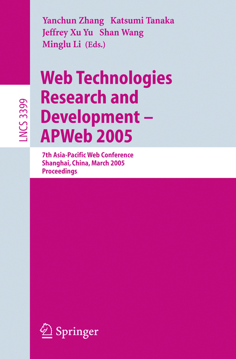 Web Technologies Research and Development - APWeb 2005 - 