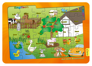 Lernpuzzle Englisch - Auf dem Bauernhof, Klasse 2