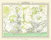 John Bartholomew's Map of Hastings 1898 - John Bartholomew