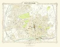 John Bartholomews Map of Nottingham 1898 - John Bartholomew