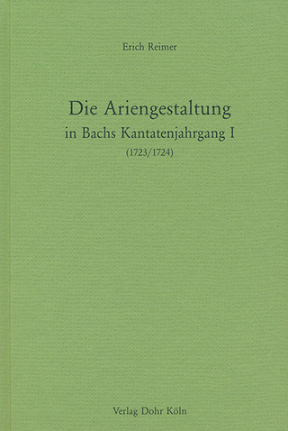 Die Ariengestaltung in Bachs Kantatenjahrgang I (1723/1724)