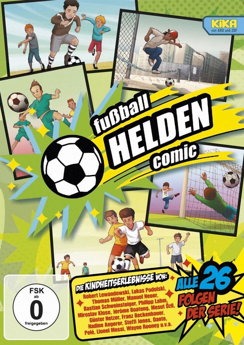 fu&szlig;ball HELDEN Comic - die komplette KiKA-Serie, 1 DVD