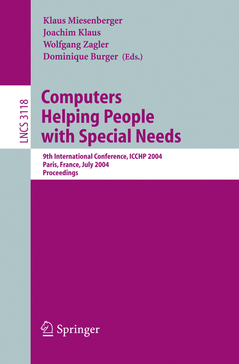 Computers Helping People with Special Needs - 