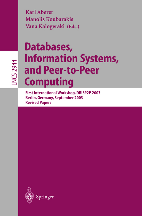 Databases, Information Systems, and Peer-to-Peer Computing - 