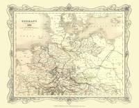 H Collins Map of Northern Germany 1852 - H. Collins