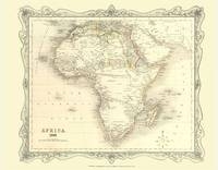 Map of Africa 1852