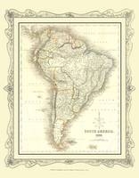 H Collins Map of South America 1852 - H. Collins