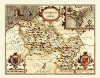 John Speed Map of Denbighshire 1611