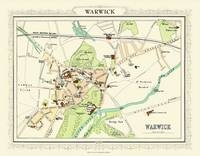 Map of Warwick 1898 - John Bartholomew
