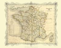 H Collins Map of France 1852 - H. Collins