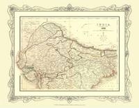 H Collins Map of Northern India 1852