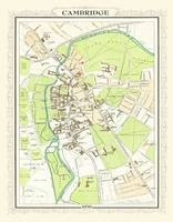 Map of Cambridge 1898 - John Bartholomew