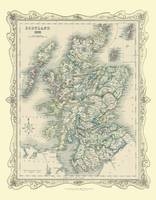 H Collins Map of Scotland 1852