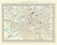 Map of Manchester 1898 - John Bartholomew