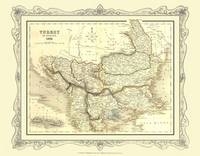 H Collins Map of Turkey in Europe 1852