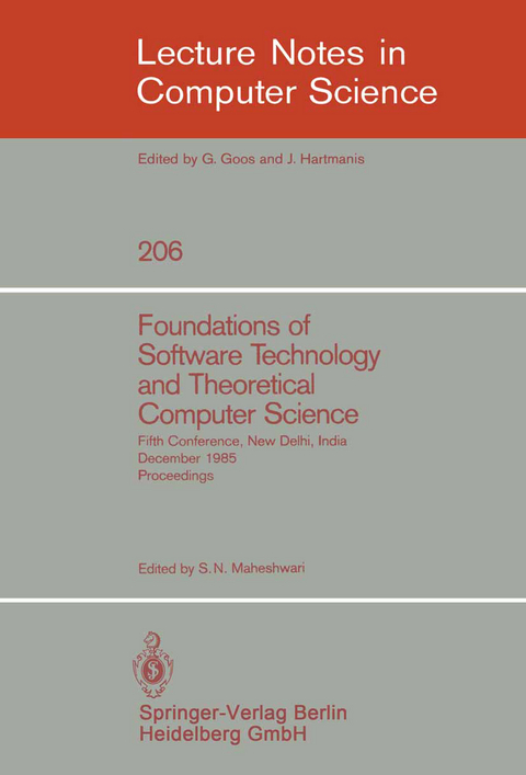 Foundations of Software Technology and Theoretical Computer Science - 