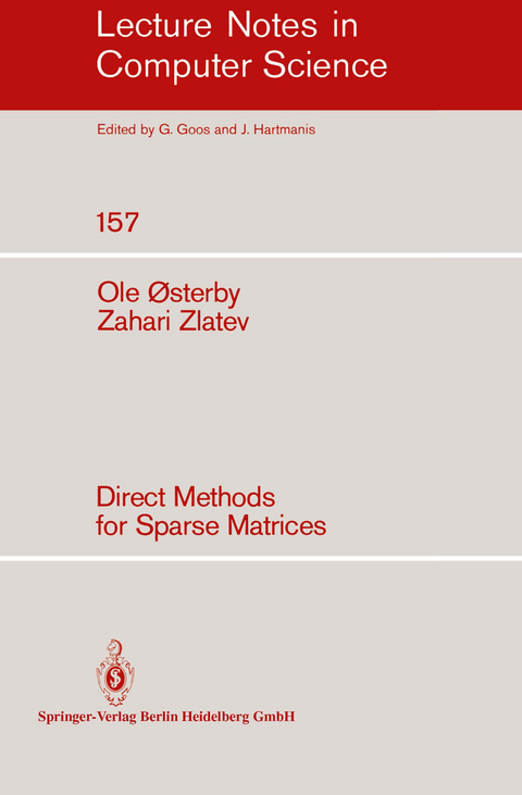 Direct Methods for Sparse Matrices - O. Osterby, Z. Zlatev