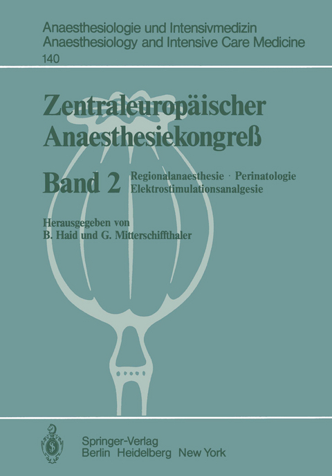 Zentraleurop&auml;ischer Anaesthesiekongre&szlig; - 