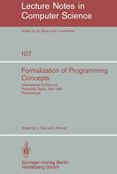 Formalization of Programming Concepts - 
