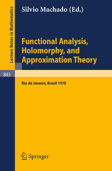 Functional Analysis, Holomorphy, and Approximation Theory - 