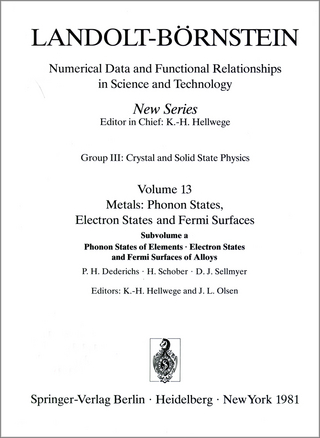 Phonon States of Elements. Electron States and Fermi Surfaces of Alloys / Phononenzustände von Elementen. Elektronenzustände und Fermiflächen von Legierungen