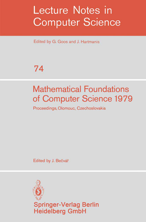 Mathematical Foundations of Computer Science 1979 - 