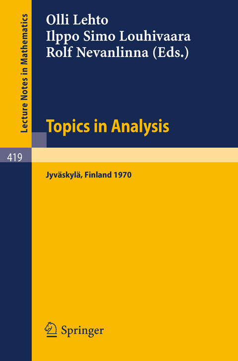 Topics in Analysis - 