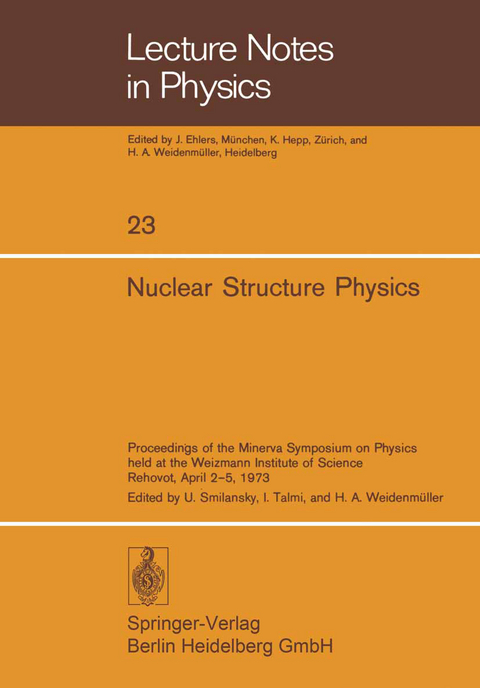 Nuclear Structure Physics - 