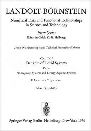 Nonaqueous Systems and Ternary Aqueous Systems / Nichtwässerige Systeme und ternäre wässerige Systeme