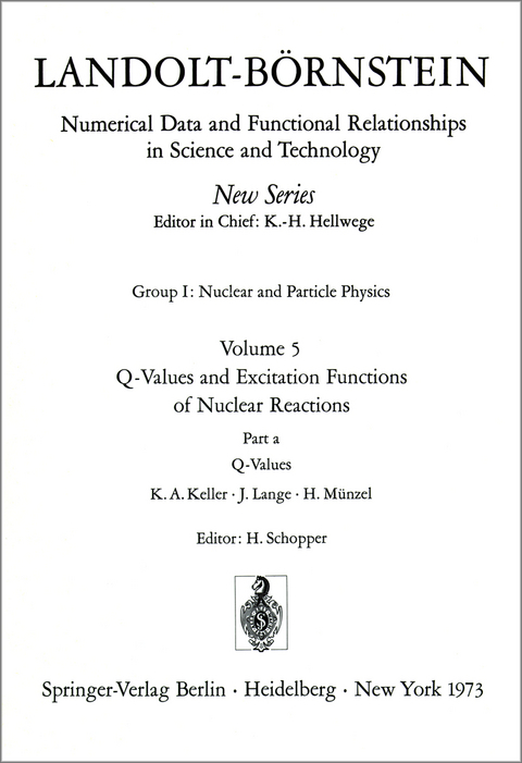 Q-Values / Q-Werte - K.A. Keller, J. Lange, H. M&uuml;nzel