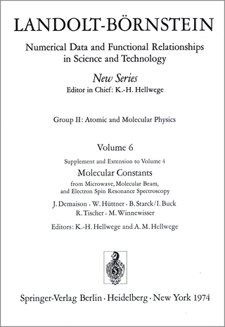 Molecular Constants from Microwave, Molecular Beam, and Electron Spin Resonance Spectroscopy / Molekelkonstanten aus Messungen der Mikrowellen-, Molekularstrahl- und Elektronenspinresonanz-Spektroskopie