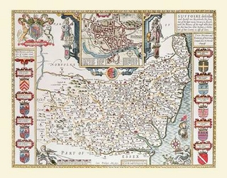 John Speed's Map of Suffolk 1611