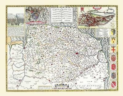 John Speed's Map of Norfolk 1611 - John Speed