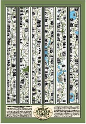 The Great Western Railway Map 1924 (Rolled for Framing) -  Great Western Railway