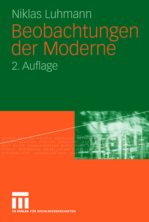 Beobachtungen der Moderne - Niklas Luhmann