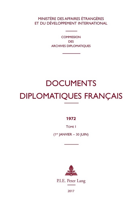 Documents diplomatiques fran&ccedil;ais - 
