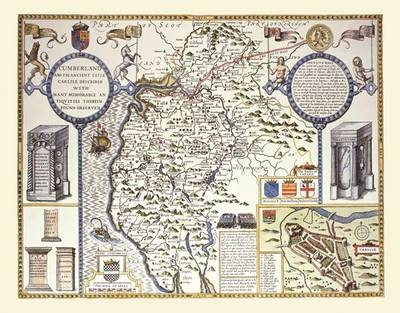 John Speed's Map of Cumberland 1611 - John Speed