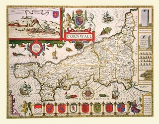 John Speed's Map of Cornwall 1611